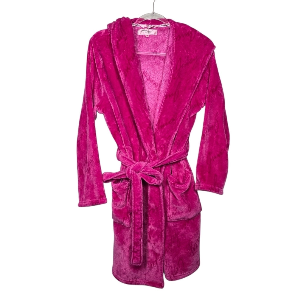 Juicy Couture Fuchsia Plush Robe